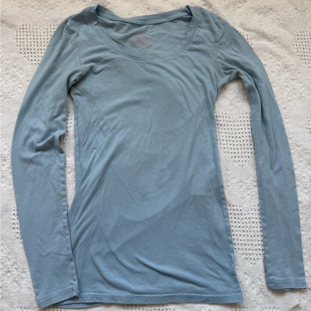 No Boundaries Sky Blue Long Sleeve Tee